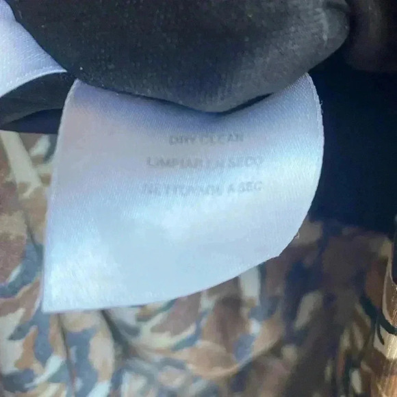 Vintage Evan Picone Satin Party Cocktail Dress 90s Wrap Half Sleeve V Neck Brown - Picture 10 of 10